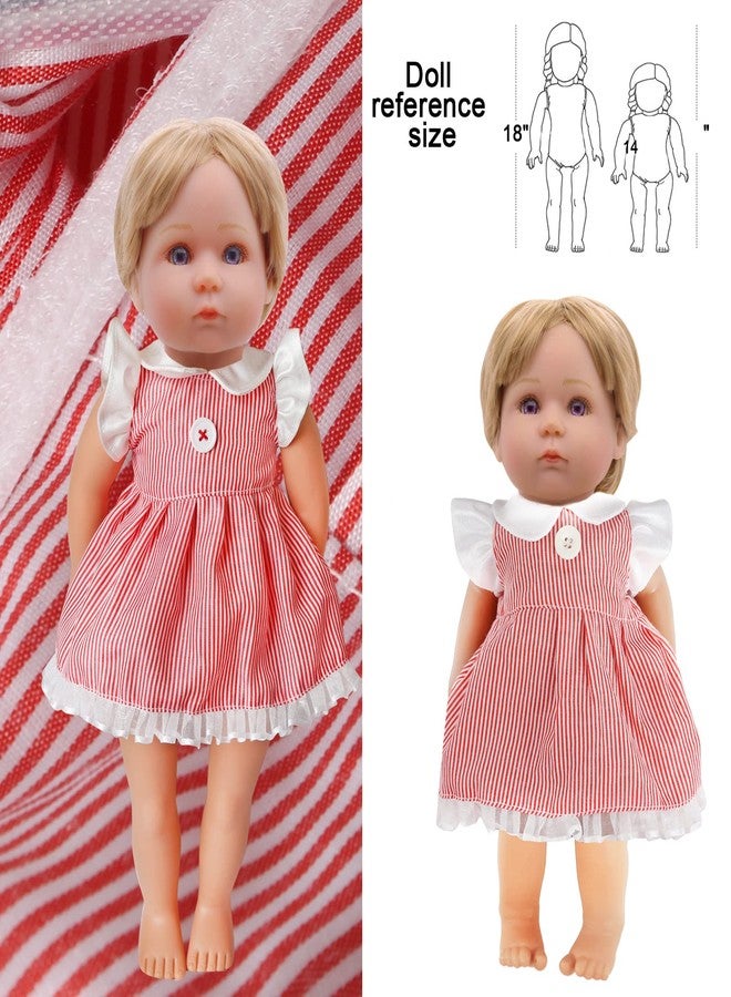 MLcnleS Alive Baby Doll Clothes and Accessories - 12 Sets Girl Doll Clothes Dress for 12 13 14 15 16 Inch Doll, Baby Doll Clothes - Doll Outfits Accessories w/Hairpin & Underwear for Doll Gift - Image 5
